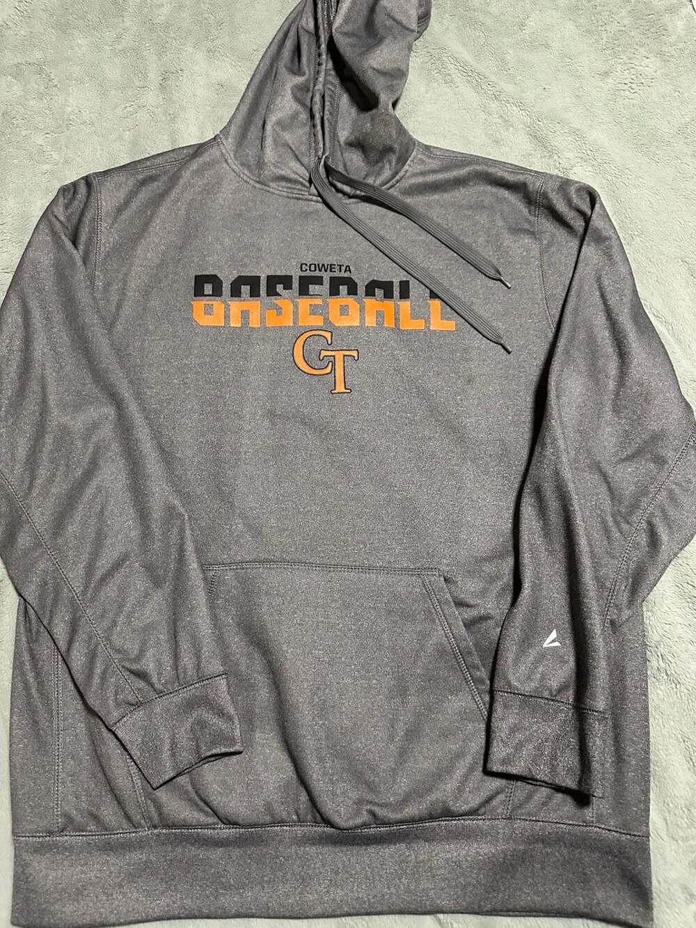 BSN Sports Coweta Baseball Gray Performance Pullover Hoodie Large